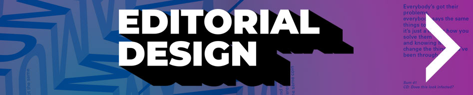 Go to the next section: editorial design